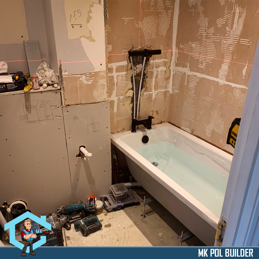 High Wycombe bathroom strip-out and plumbing preparation