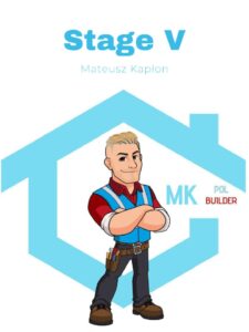 The transformation begins — with every step we move closer to the final result. Phase V of our work